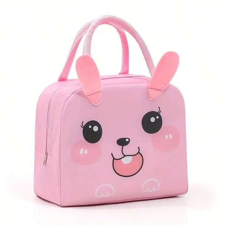 Pink Rabbit Lunch Bag